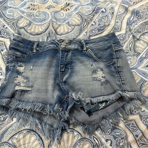 Wax Jeans size : Med jean shorts light wash